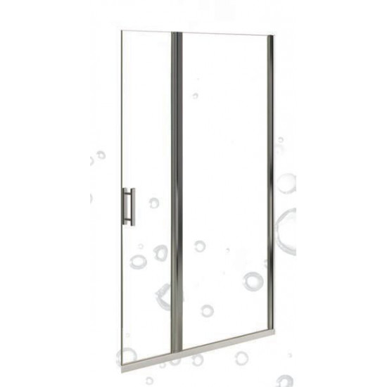 COMFORT zuhanyfülke ajtó fix üvegrész + nyílóajtó, 6 mm-es biztonsági üveggel, króm profillal