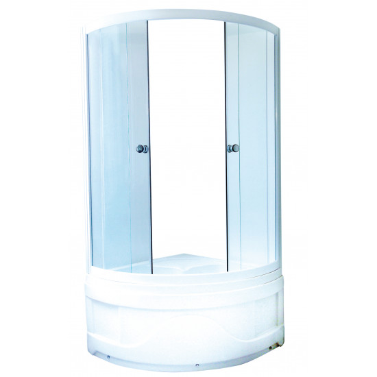 Íves sarokkabin 2 tolóajtóval, magas zuhanytálcához T20W: 4 mm-es matt biztonsági üveggel T22W: 4 mm-es biztonsági üveggel