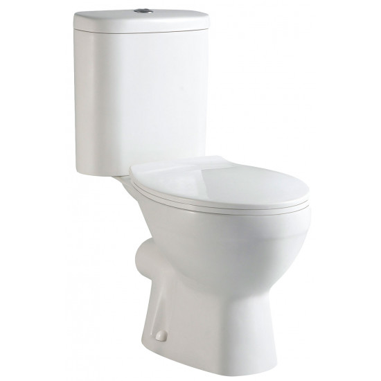 SANO-BASIC monoblokkos WC ülőkével, hátsó kifolyású 34 x 37 x 78 cm