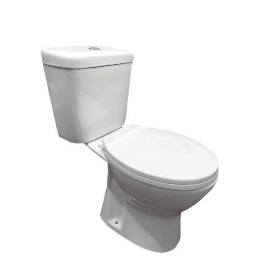 ROMA perem nélküli monoblokkos WC easy quick ülőkével, alsó kifolyású 66 x 36,5 x 72,5 cm