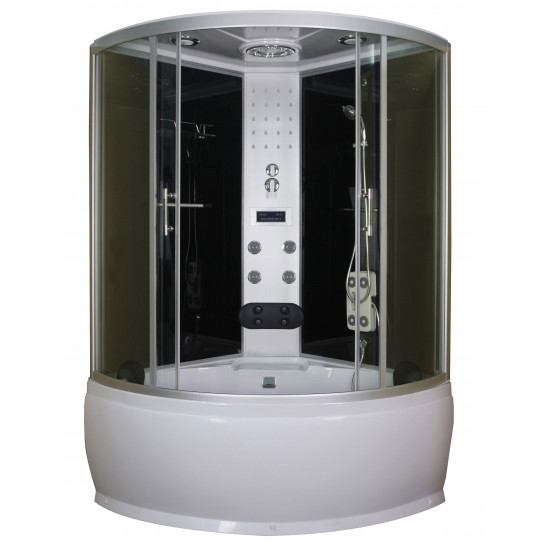 CUBA hidromasszázs zuhanykabin & fürdőkád elektronikával 130 x 130 x 220 cm