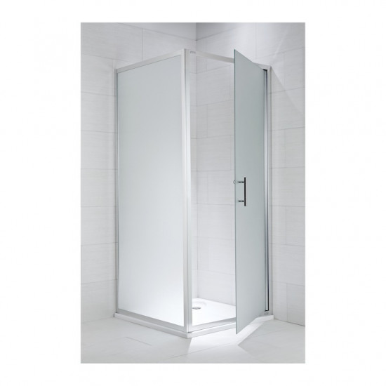 Rögzített zuhanyfal, ezüst fényes profil